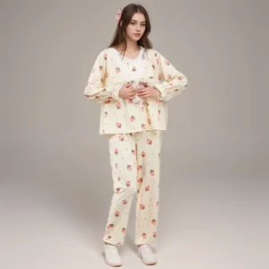 Strawberry Print Nightwear