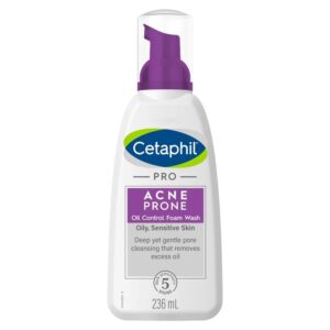Cetaphil Pro Acne Prone Oil Control Foam Wash for Oily & Sensitive Skin (236 ml)