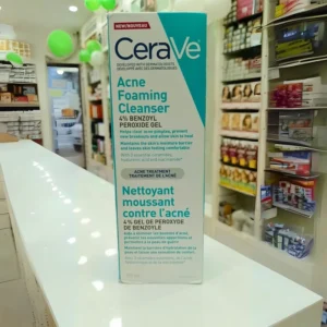 CeraVe Acne Foaming Cleanser with 4% Benzoyl Peroxide Gel (150 ml)