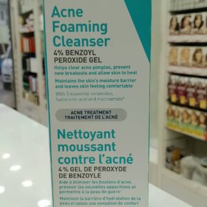 CeraVe Acne Foaming Cleanser with 4% Benzoyl Peroxide Gel (150 ml)