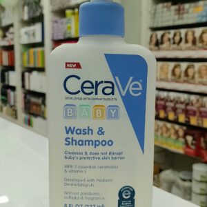 CeraVe Baby Wash & Shampoo Gentle Cleanser Paraben-free (237 ml)
