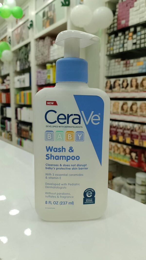 CeraVe Baby Wash & Shampoo Gentle Cleanser Paraben-free (237 ml)