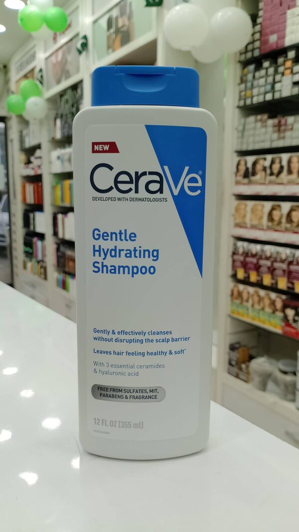 CeraVe Gentle Hydrating Shampoo for Dry Hair with Hyaluronic Acid (355 ml)