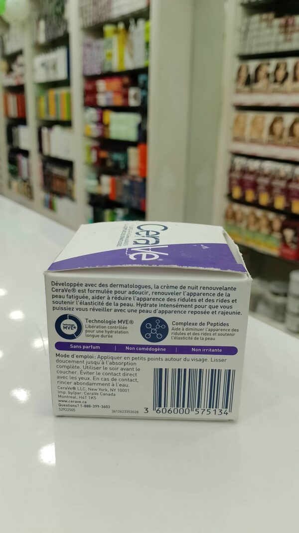 CeraVe Skin Renewing Night Cream with Ceramides, Niacinamide and Hyaluronic Acid for All Skin Types - Image 2