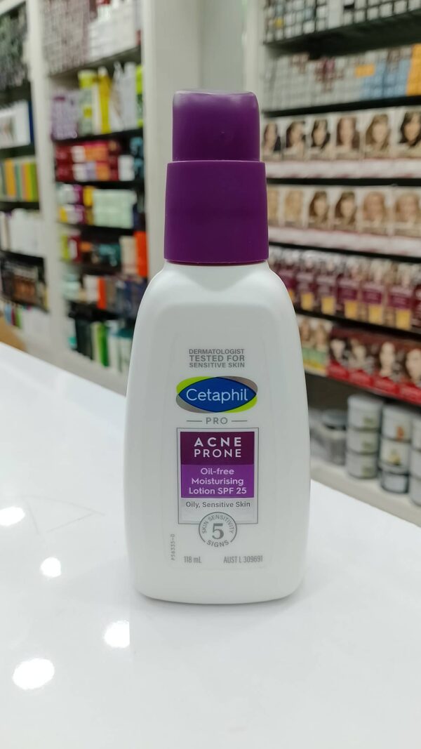Cetaphil Pro Acne Prone Oil-Free Moisturising Lotion SPF 25 for Oily & Sensitive Skin (118 ml)