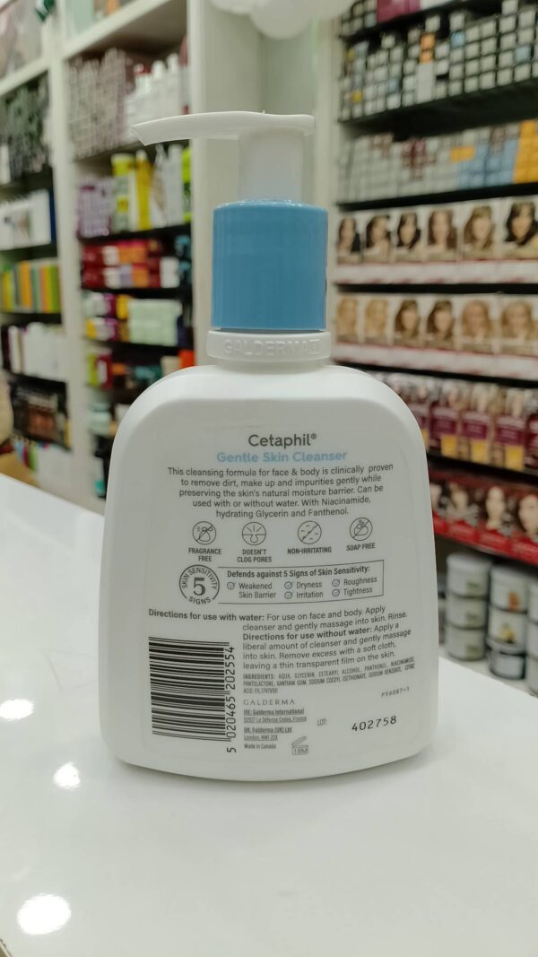Cetaphil Gentle Skin Cleanser for Normal to Dry & Sensitive Skin (236 ml) - Image 2