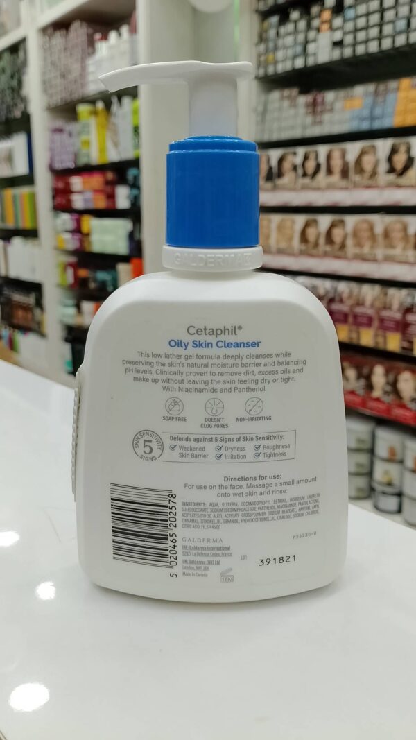 Cetaphil Oily Skin Cleanser for Combination to Oily & Sensitive Skin (236 ml) - Image 2