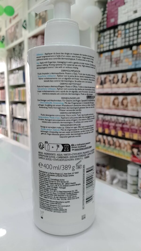 La Roche-Posay Toleriane Dermo Milky Cleanser and Makeup Remover For Sensitive Skin (400 ml) - Image 2