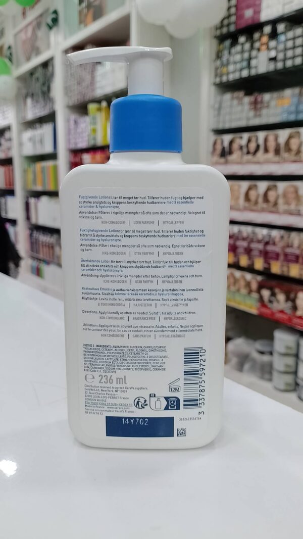 CeraVe Moisturising Lotion for Very Dry Skin (236 ml) - Image 2