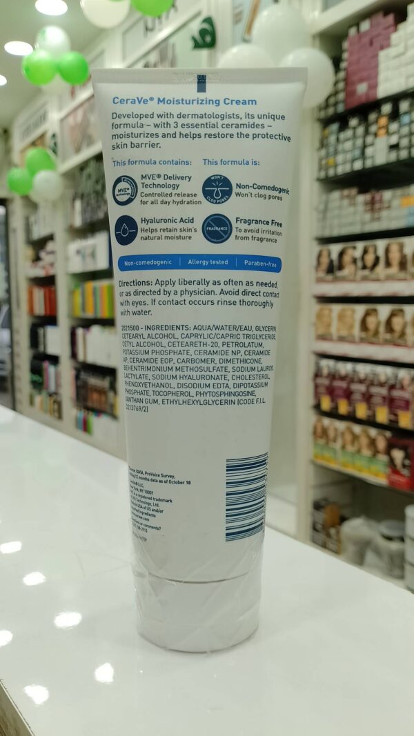 CeraVe Moisturizing Cream for Normal to Dry Skin (236 ml) - Image 2