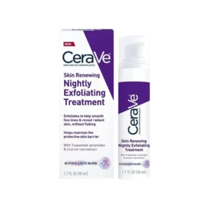 CeraVe Skin Renewing Nightly Exfoliating Treatment with Glycolic & Lactic Acid (50 ml)
