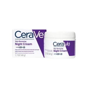 CeraVe Skin Renewing Night Cream with Ceramides, Niacinamide and Hyaluronic Acid for All Skin Types