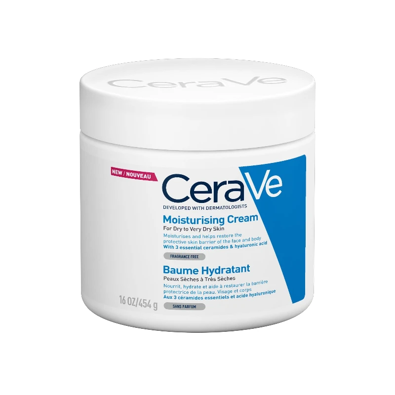 CeraVe Moisturizing Cream Baume Hydratant for Very Dry Skin 454g 1 CeraVe Moisturizing Cream Baume Hydratant for Very Dry Skin 454g