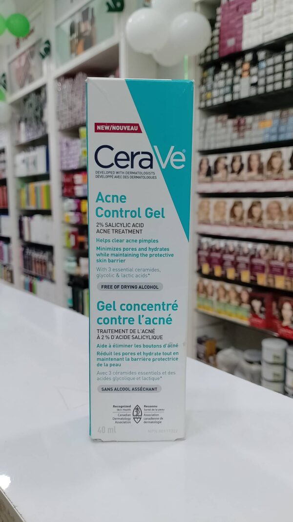 CeraVe Acne Control Gel with 2% Salicylic Acid Acne Treatment (40 ml)