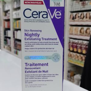 CeraVe Skin Renewing Nightly Exfoliating Treatment with Glycolic & Lactic Acid (50 ml)