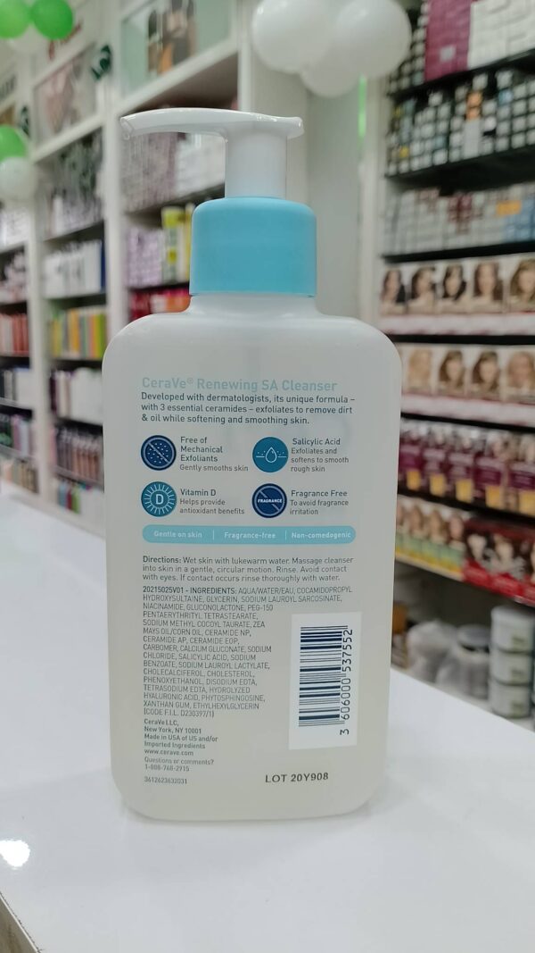 CeraVe Renewing SA Cleanser for Normal Skin (237 ml) - Image 2