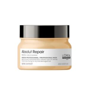 L'Oreal Professionnel Serie Expert Protein + Gold Quinoa Absolut Repair Hair Mask for Dry & Damaged Hair (250 ml)
