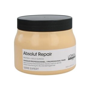 L'Oreal Professionnel Serie Expert Protein + Gold Quinoa Absolut Repair Hair Mask for Dry & Damaged Hair (500 ml)