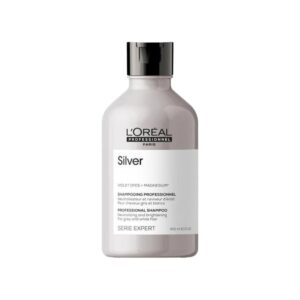 L'Oreal Professionnel Serie Expert Silver Violet Dyes + Magnesium Neutralising Shampoo for White Hair (300 ml)