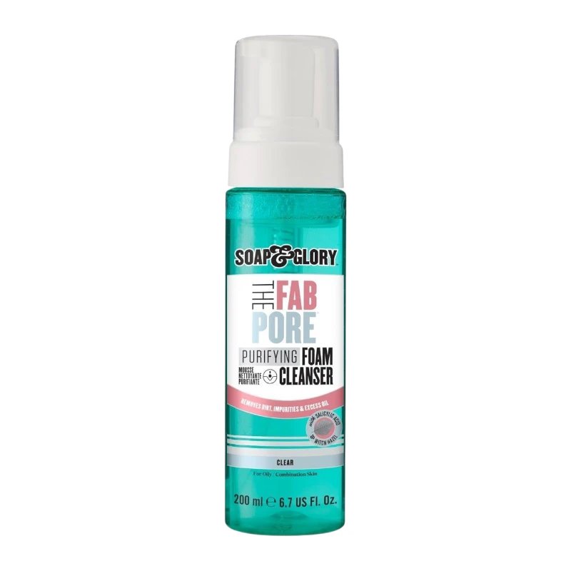Soap & Glory The Fab Pore Clear Purifying Foam Cleanser For Oily & Combination Skin (200 ml) 1 Soap & Glory The Fab Pore Clear Purifying Foam Cleanser For Oily & Combination Skin (200 ml)