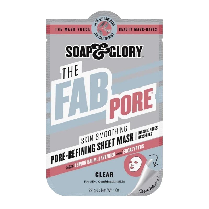Soap & Glory The Fab Pore Pore-Refining Sheet Face Mask For Oily Skin (29 g) 1 Soap & Glory The Fab Pore Pore-Refining Sheet Face Mask For Oily Skin (29 g)