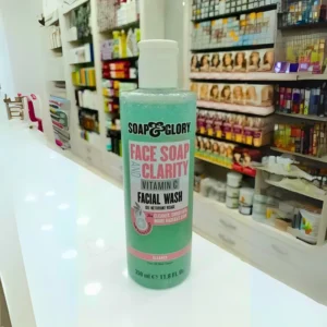 Soap & Glory Face Soap and Clarity Vitamin C Facial Wash Gel – Radiance Boosting Cleanser (350 ml)