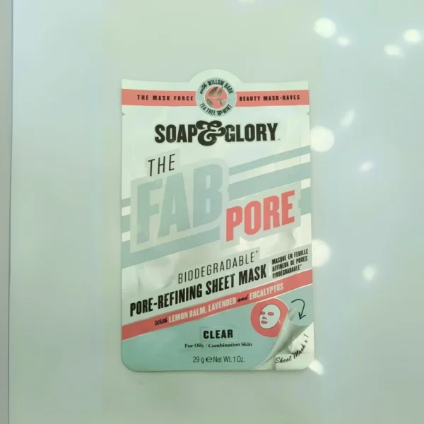 Soap & Glory The Fab Pore Pore-Refining Sheet Face Mask For Oily Skin (29 g)