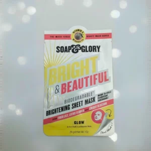 Soap & Glory Bright & Beautiful Brightening Sheet Face Mask - for Dull Skin (29 g)