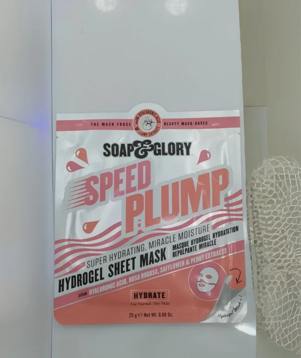 Soap & Glory Speed Plump Hydrating Miracle Moisture Hydrogel Face Mask (25 g)