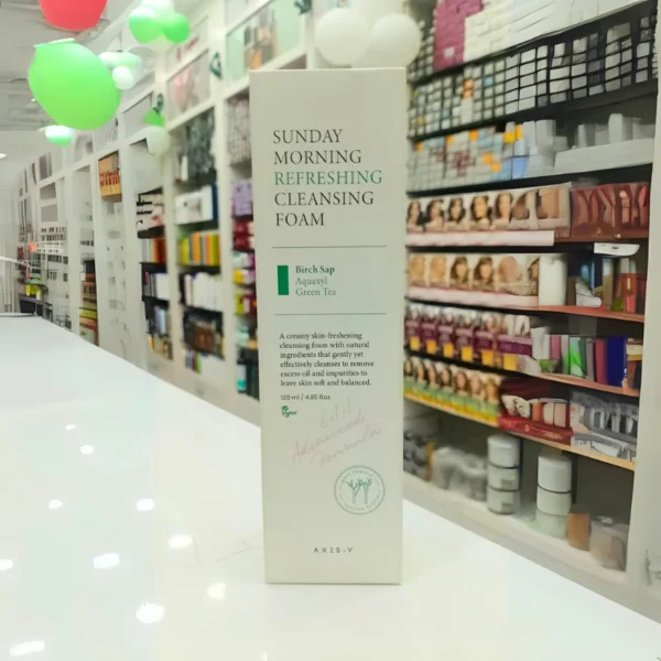 AXIS-Y Sunday Morning Refreshing Cleansing Foam – Gentle Hydrating Wash (120 ml)