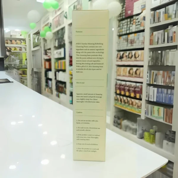 AXIS-Y Sunday Morning Refreshing Cleansing Foam – Gentle Hydrating Wash (120 ml) - Image 3