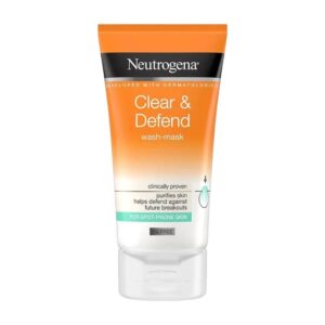 Neutrogena Clear & Defend Facewash + Mask for Spot Prone Skin (150ml)