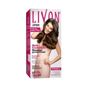 Livon Hair Serum for Frizzy Hair with Vitamin E (30ml)