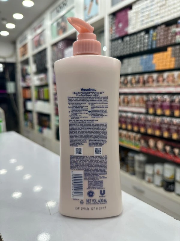 Vaseline Healthy Bright Perfect 10 Pro-Age Repair Lotion (400ml) 3 Vaseline Healthy Bright Perfect 10 Pro-Age Repair Lotion (400ml) - Image 3