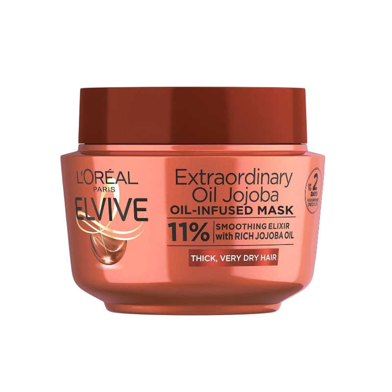 L’Oréal Paris Elvive Extraordinary Oil Jojoba Oil Infused Hair Mask for Very Dry Hair (300ml) 1 L’Oréal Paris Elvive Extraordinary Oil Jojoba Oil Infused Hair Mask for Very Dry Hair (300ml)