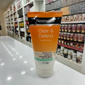 Neutrogena Clear & Defend Facewash + Mask for Spot Prone Skin (150ml)