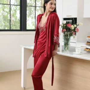 Flourish Gown Set 4101 - Maroon