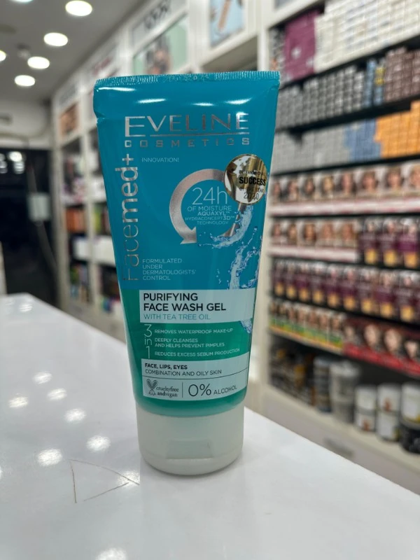 Eveline Facemed+ Moisturising and Soothing Facial Wash Gel - 150ml 2 Eveline Facemed+ Moisturising and Soothing Facial Wash Gel - 150ml - Image 2