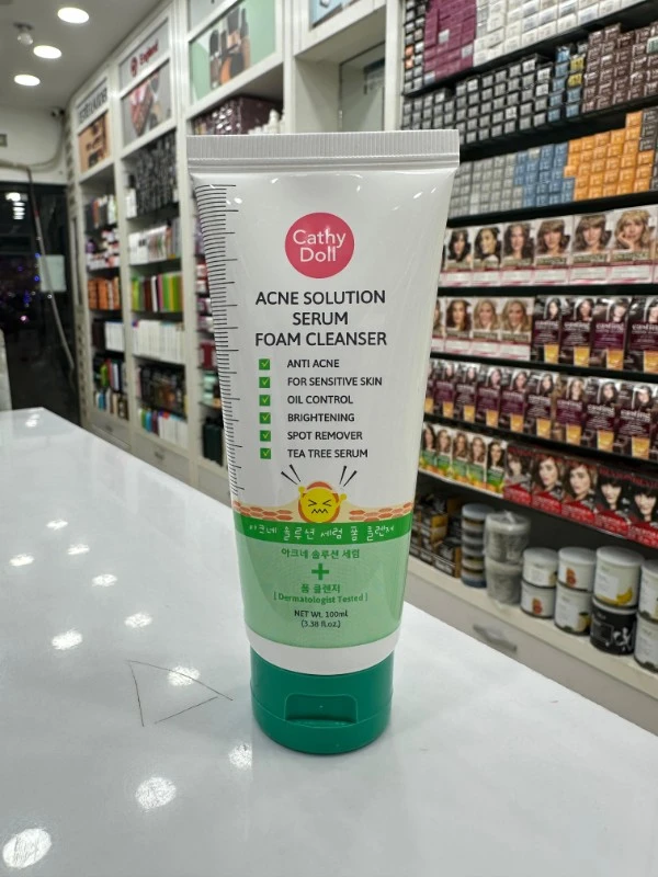 Cathy Doll Acne Solution Serum Foam Facial Cleanser - 100ml 2 Cathy Doll Acne Solution Serum Foam Facial Cleanser - 100ml - Image 2