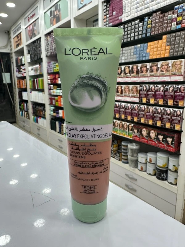 LOreal Paris Pure Clay Exfoliating Gel Wash - 150ml 2 LOreal Paris Pure Clay Exfoliating Gel Wash - 150ml - Image 2