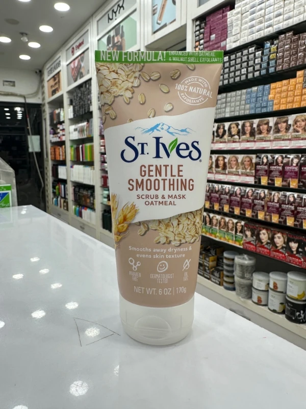St. Ives Gentle Smoothing Oatmeal Scrub & Mask - 170g 2 St. Ives Gentle Smoothing Oatmeal Scrub & Mask - 170g - Image 2