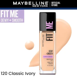 Maybelline Fit Me Dewy + Smooth Liquid Foundation - 120 Classic Ivory