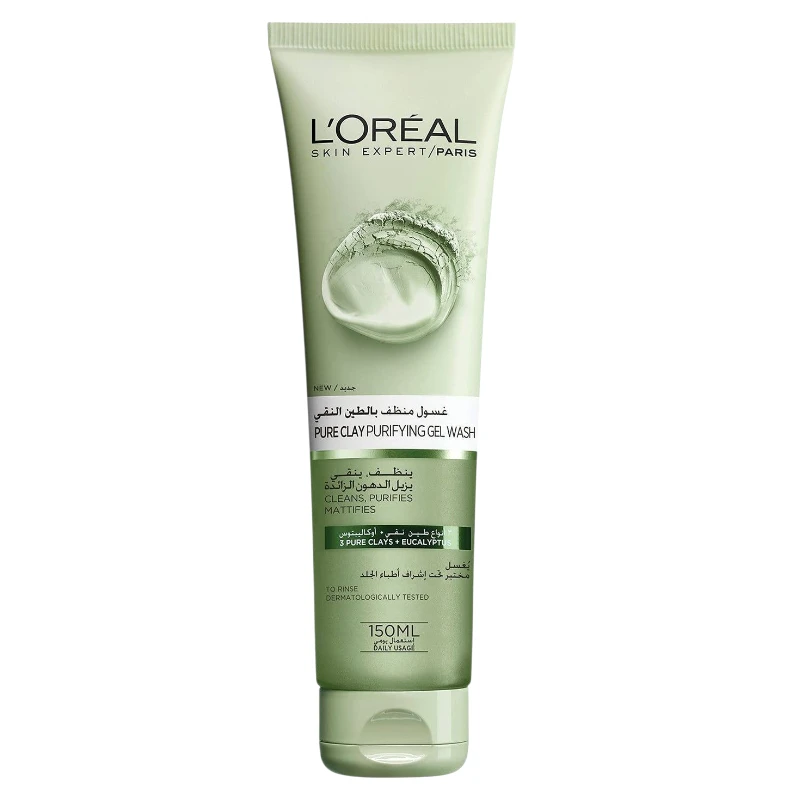 LOreal Paris Skin Expert Pure Clay Purifying Gel Wash - 150ml 1 LOreal Paris Skin Expert Pure Clay Purifying Gel Wash - 150ml