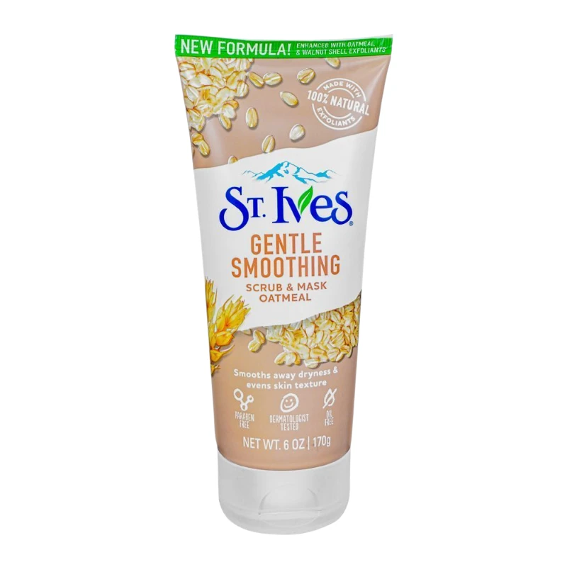 St. Ives Gentle Smoothing Oatmeal Scrub & Mask - 170g 1 St. Ives Gentle Smoothing Oatmeal Scrub & Mask - 170g