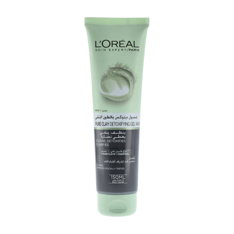 LOreal Paris Pure Clay Detoxifying Gel Wash - 150ml 1 LOreal Paris Pure Clay Detoxifying Gel Wash - 150ml