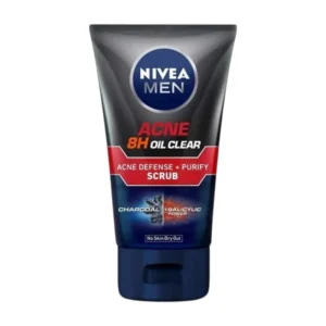 NIVEA Men Acne 8H Oil Clear Acne Defense + Purify Scrub - 100g