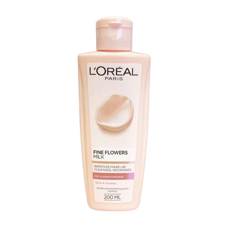 LOreal Paris Fine Flowers Cleansing Milk - 200ml 1 LOreal Paris Fine Flowers Cleansing Milk - 200ml