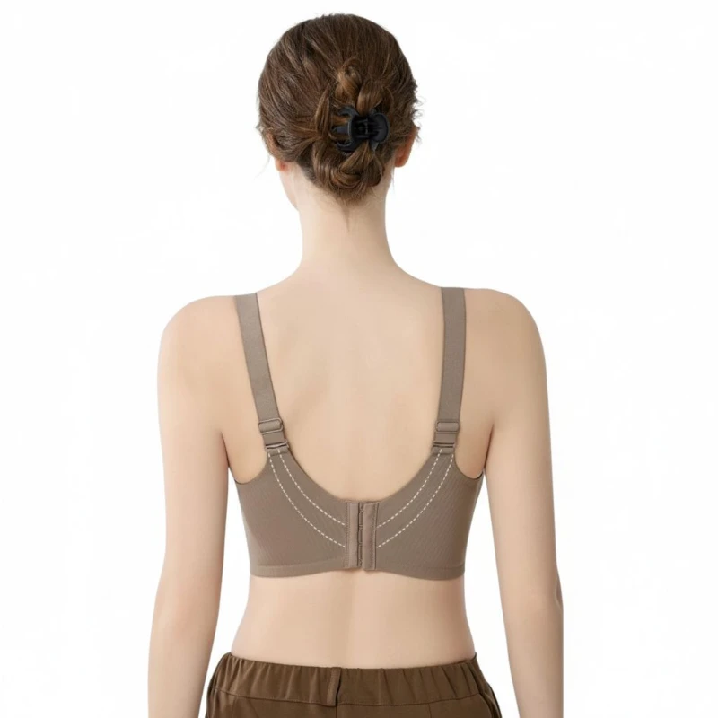 Seamless Plus Size Thin Cup Comfortable Push-Up Mesh Bra 2 Seamless Plus Size Thin Cup Comfortable Push-Up Mesh Bra - Image 2