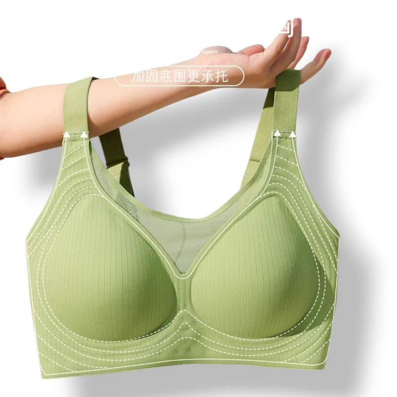 Seamless Plus Size Thin Cup Comfortable Push-Up Mesh Bra 8 Seamless Plus Size Thin Cup Comfortable Push-Up Mesh Bra - Image 8