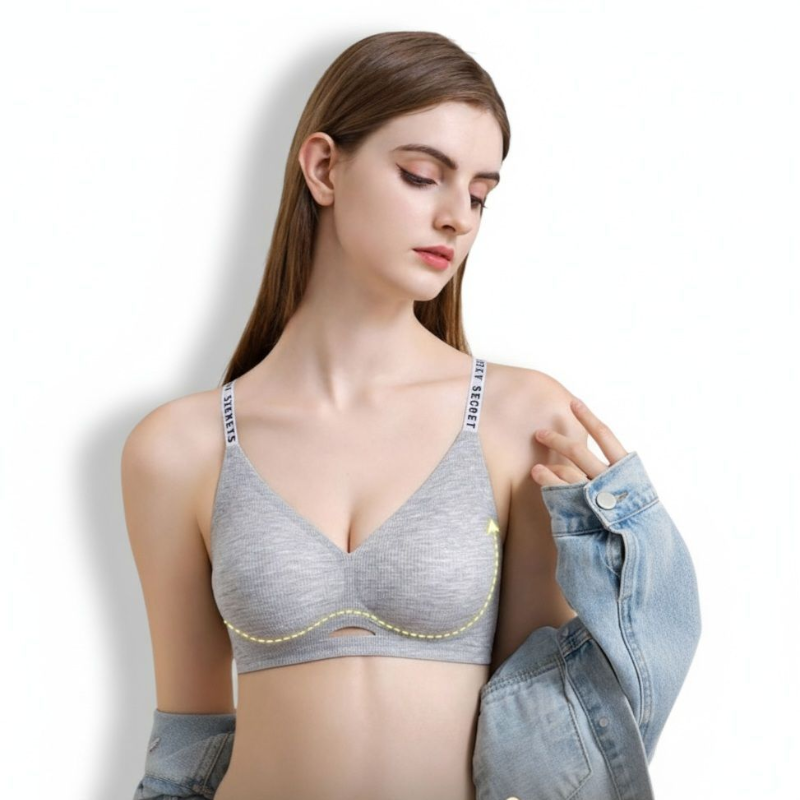 Seamless Soft Comfortable Wire-Free Hollow Push-Up Bra 2 Seamless Soft Comfortable Wire-Free Hollow Push-Up Bra - Image 2